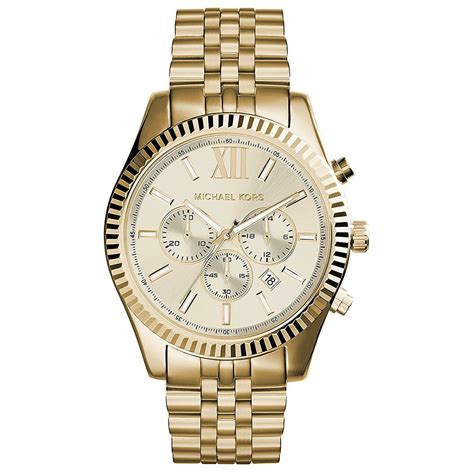 gold michael kors mens watch|michael kors mk 8281.